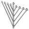 Vintiquewise Large Metal Silver Coated Hanukkah Menorah 2 Ft. For Synagogue QI003814.S - alternate 4